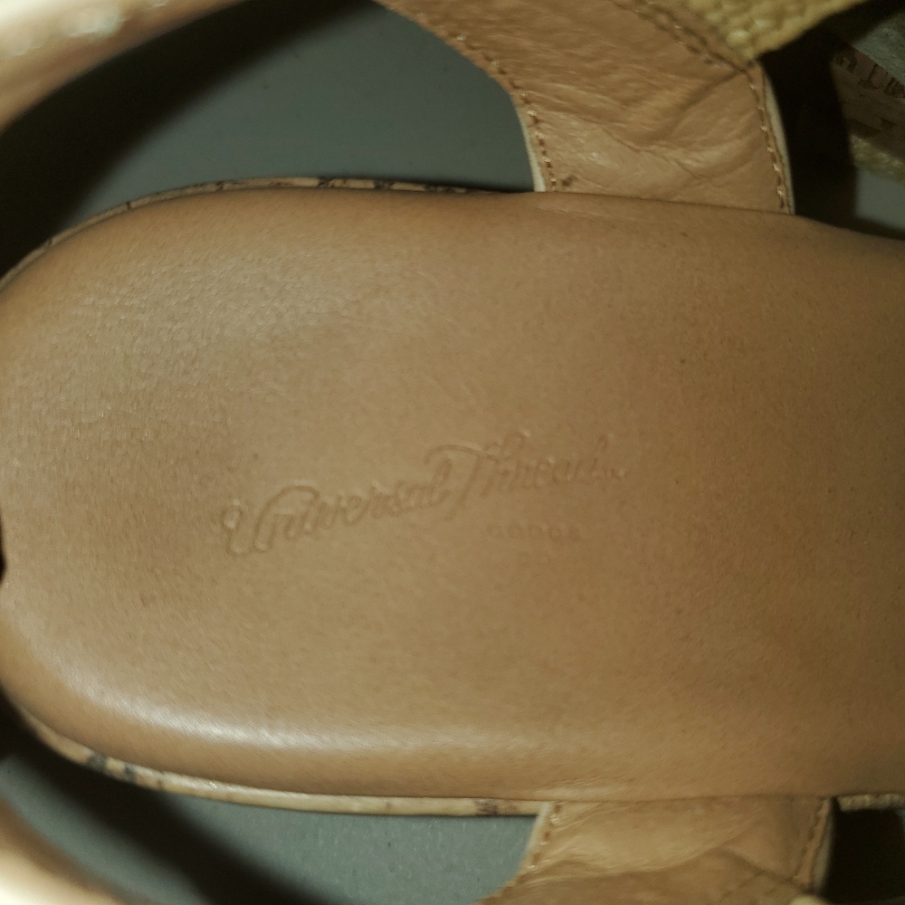 Universal Thread Tan Platform Double Strap Sandal… - image 5